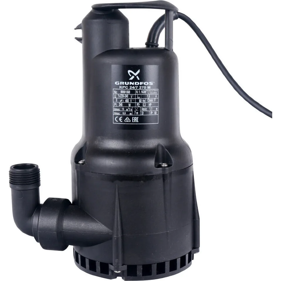 Насос Grundfos KPC 24/7 270 дренажный